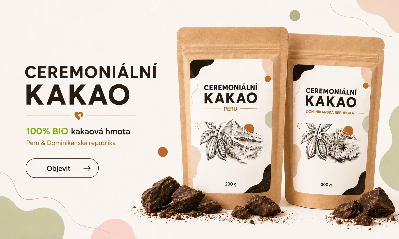 Ceremoniální kakao - BIO kakaová hmota