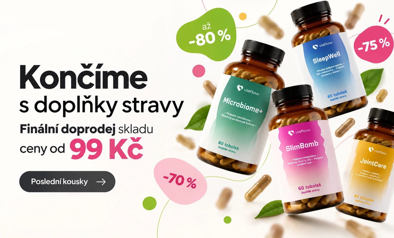 Výprodej - doplňky stravy - poslední doprodej